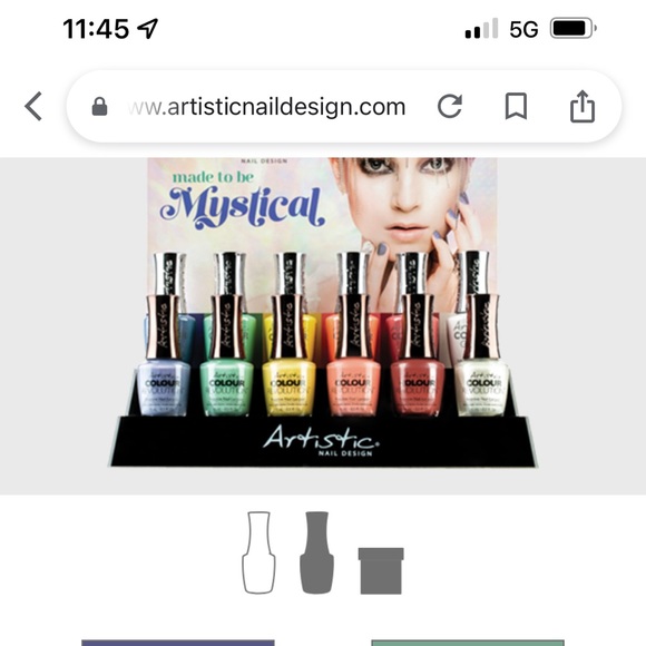 Artistic Colour Gloss Dazzling Daydream NEW Spring White Shimmer Gel Polish - Picture 2 of 6